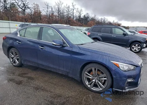 2021 Infiniti Q50 Sensory z USA, uszkodzony, nr VIN JN1EV7CR4MM754921